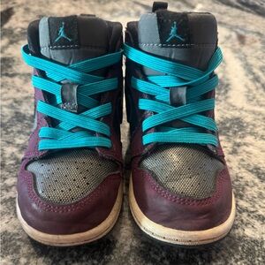 Size 7 Jordan 1 colorful high tops